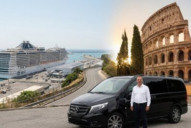 Civitavecchia port shuttle service with private car to Rome. Upgrade your cruise transfer today!